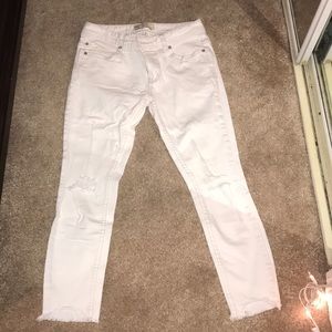 Free People White Jeans